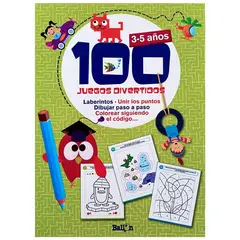 GENERICO - LIBRO INFANTIL 100 JUEGOS DIVERTIDOS 3 A 5 AÑOS