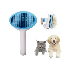 OEM - Cepillo Peine para Mascotas con Botón Quita Pelos