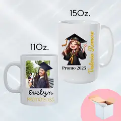 M MATIX SHOP - Matix- Regalos Personalizados Graducion - Taza Personalizada - Cumpleaños
