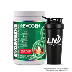 EVOGEN - Evogreens Jugos Verdes 30 servicios - Fruit Punch + Shaker