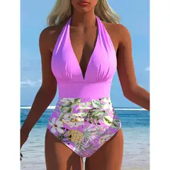 GENERICO - SEXY ENTERIZO HALTER CON FORRO INTERNO Y COPA