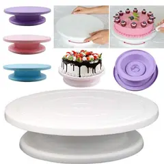 GENERICO - PORTA TORTA TURNTABLE REPOSTERO GIRATORIO BASE PARA TORTAS Y CUPCAKES