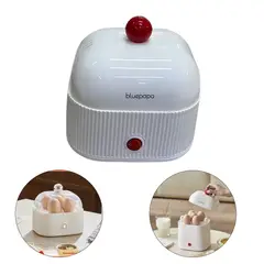 GENERICO - Sancochador Cocedor de Huevos Eléctrico Multifuncional Huevos perfectos en minuto - Blanco