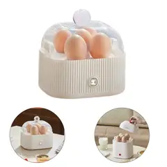GENERICO - Sancochador Cocedor de Huevos Eléctrico Multifuncional Huevos perfectos en minuto - Transparente
