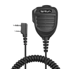 GENERICO - Micrófono de Mano con Altavoz y Botón PTT Profesional para Radio Walkie Talkie Impermeable