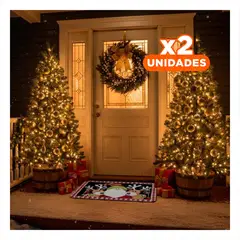 ANIMALIA - Pack2 Tapiz de Navidad en Negro 40x60cm Y+Regalo Stickers