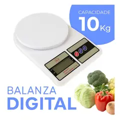 GENERICO - BALANZA DIGITAL DE COCINA SF-400 10KG PRECISIÓN ALTA PARA HOGAR Y REPOSTERÍA PROFESIONAL
