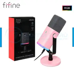 FIFINE - Micrófono AM8 PINK Dinámico