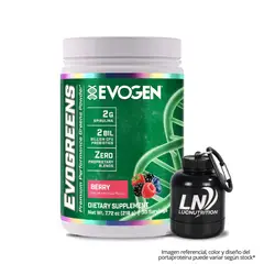 EVOGEN - Evogreens Jugos Verdes 30 servicios - Berry + Portaproteina