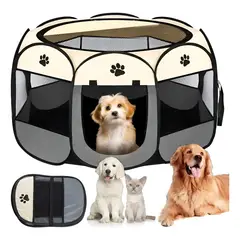 EVERSO - Corral Plegable Para Mascotas Gatos Perros Grande Portátil