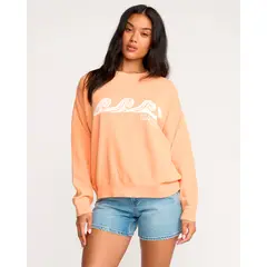 BILLABONG - Polera Mujer Echo Crew Naranja