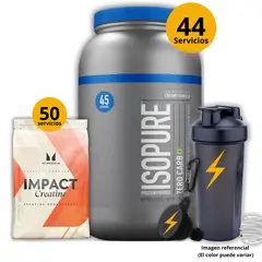 UNIVERSE NUTRITION - Proteína Isopure de 3lb Vainilla + Creatina Myprotein de 250gr + regalos