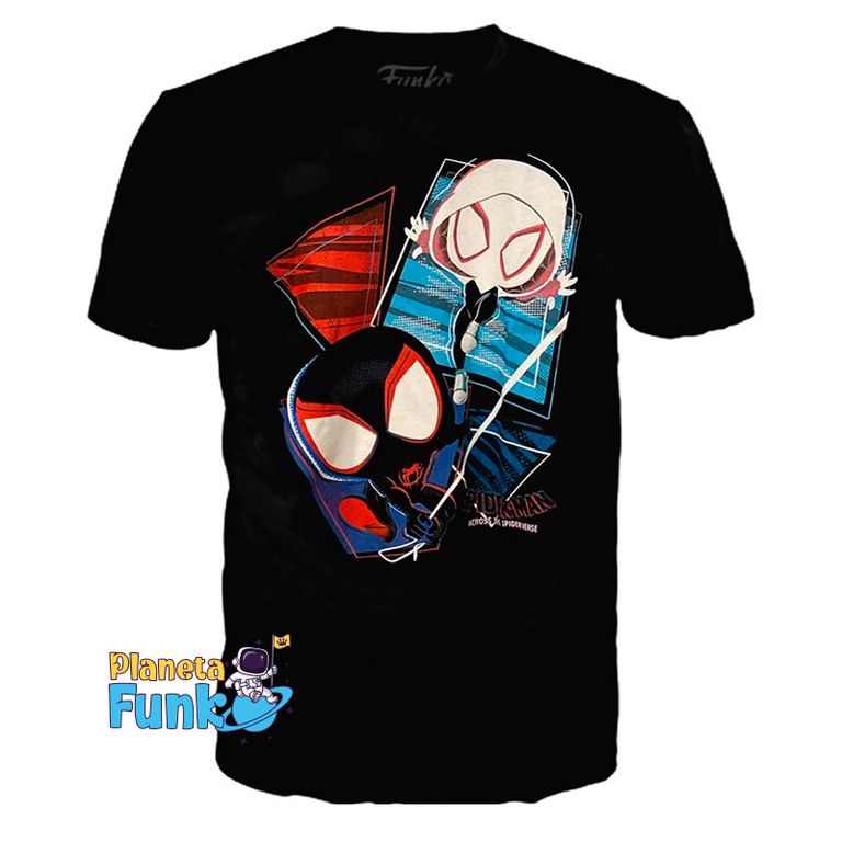 SPIDER MAN INTO THE SPIDERVERSE T SHIRT POLO UNISEX Medum