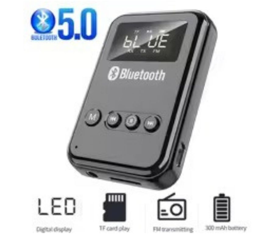 Adaptador Transmisor Receptor Bluetooth 5.0 Inalambrico K6 recargable