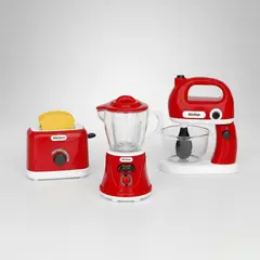 GENERICO - Electrodomesticos De Juguete Cafetera Batidora Tostadora X3