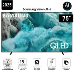 SAMSUNG - TELEVISOR 75 QLED VISION AI SMART TV QN75Q7FAAGXPE 2025