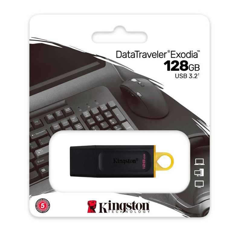 Unidad Flash USB DataTraveler Exodia 128GB USB 3.2 Gen 1