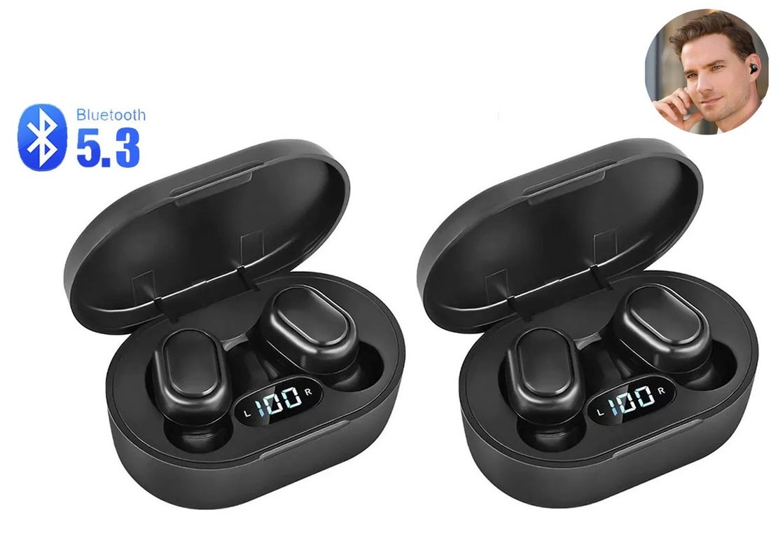 2 Audifonos v53 blueetooh TWS con pantalla LED