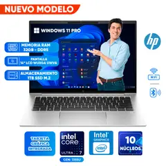 HP - Laptop EliteBook 840 G10, Core Ultra i7-1355U, 32GB DDR5, 1TB SSD, 14 LCD WUXGA UWVA