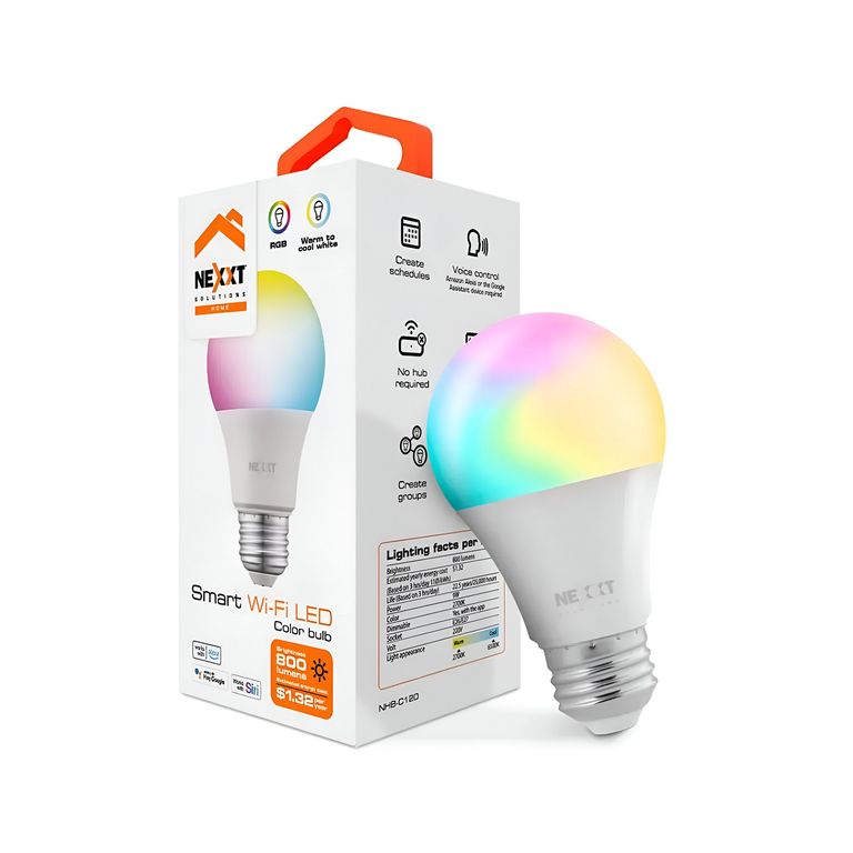 Foco Nexxt Solutions Bombilla Led Inteligente RGB 9W 1unid