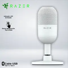 RAZER - MICROFONO SEIREN V3 MINI SENSOR MUTE SUPREME RUIDO