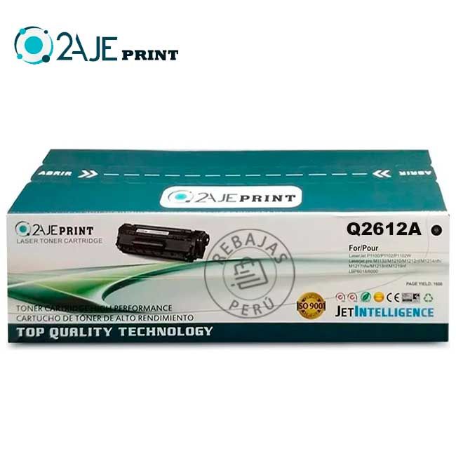 Toner Q2612a Laser Jet 1010 1020 1022nw 3020mfp Cartucho 12a Negro