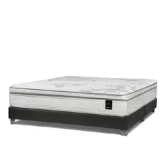 ROSEN - Cama Box Tarima Art 4 Queen + 2 Almohadas Memory Max