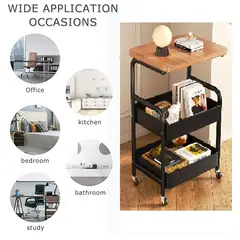 GENERICO - Mesa auxiliar - organizador multiuso con ruedas