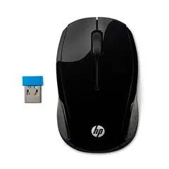 HP - Mouse Inalámbrico 200 Negro X6W31AA – Diseño ergonómico y preciso