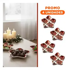 GENERICO - Pack6 Accesorio Diseño con Bolas Rojas en Familia en Blanco