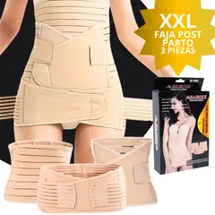 GENERICO - Faja Postparto de Recuperación 3 en 1 Talla XXL