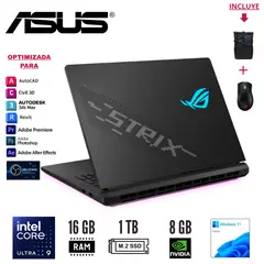 ASUS - LAPTOP ROG Strix G16 16" Core Ultra 9 275HX 16GB 1TB RTX 5060 8GB W11