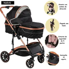 EBABY - Coche Moises Plegable Sundance gris