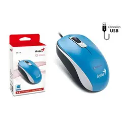GENIUS - MOUSE DX-110 USB OPTICO 1000 DPI AZUL PN 31010116103