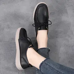 SHANDIAN - Zapatillas Mujer Beige