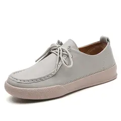 SHANDIAN - Zapatillas Mujer Beige