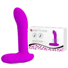 PRETTY LOVE - Plug Vibrador Merlin Pink con Rotación y 12 Niveles