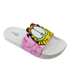 GARFIELD - Sandalias Mujer Playeras Blanco