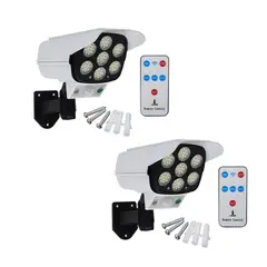 OEM - Focos Solares Tipo Cámara Con Sensor De Movimiento - Pack X2