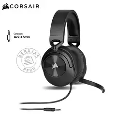 CORSAIR - Audífonos HS55 Surround Dolby Audio 7.1 Carbon