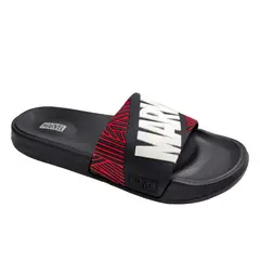 MARVEL - Sandalias Hombre Playeras Negro