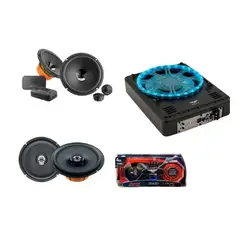 HERTZ - COMBO DE AUDIO COMPLETO COMPONENTES+COAXIALES+SUBWOOFER ACTIVO