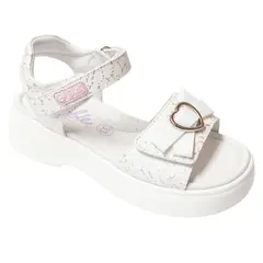 BARBIE - Sandalias Niña Plataforma Blanco