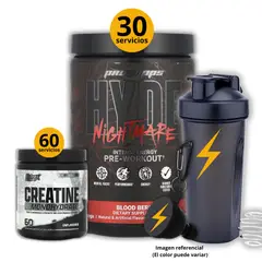 UNIVERSE NUTRITION - Preentreno Hyde Nightmare + Creatina Nutrex de 300gr + regalos