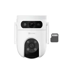 EZVIZ - CÁMARA DE SEGURIDAD INTELIGENTE H9C DUAL 2K 3MP + 3MP + MEMORIA MICROSD 128GB DE REGALO