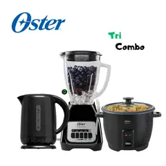 OSTER - TRICombo LICUADORA 1.5 L + HERVIDOR + OLLA ARROCERA