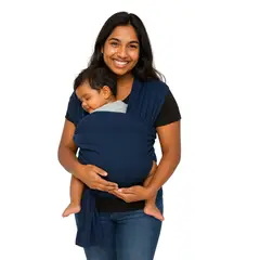 GENERICO - FULAR PARA BEBÉ CON BOLSILLO COLOR AZULINO