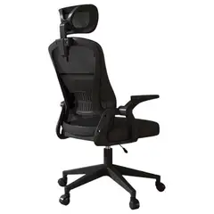 GENERICO - Silla de Oficina Ergonómica con soporte de Cabeza Negro