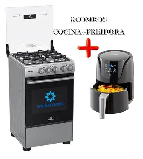 COCINA A GAS 4 QUEMADORES FONTANA+ FREIDORA OSTER 1.8L
