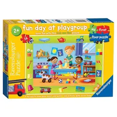 RAVENSBURGER - Rompecabezas para piso día en el colegio 16 piezas